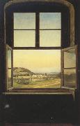 Johan Christian Dahl View of Pillnitz Castle from a Window (mk22) China oil painting reproduction